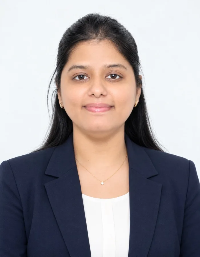 Portrait of Mrs. Disha Mehta, HR & Administration